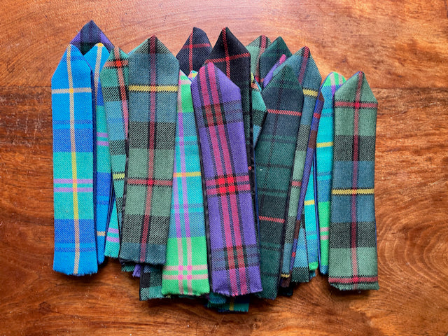 Assorted Tartan Coasters by Curlew Crafts