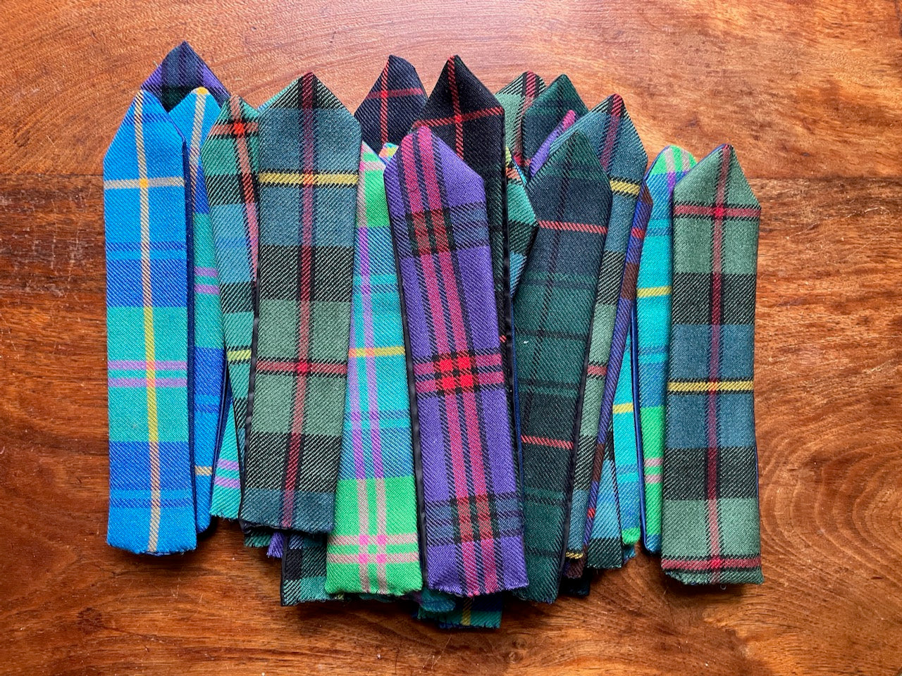 Collection of assorted Tartan Bookmarks by Curlew Crafts