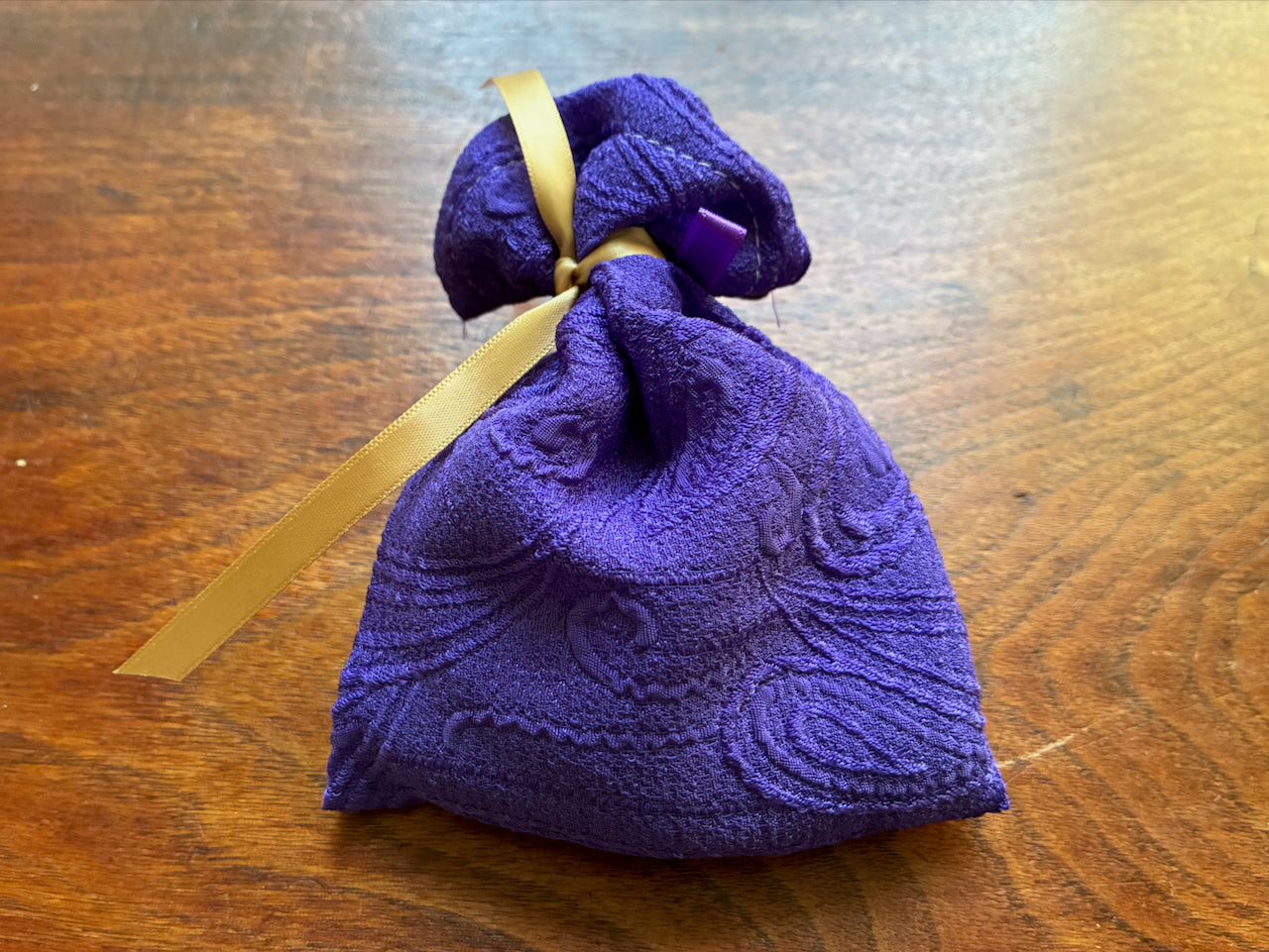 Single Purple Lavender Sachet by Curlew Crafts