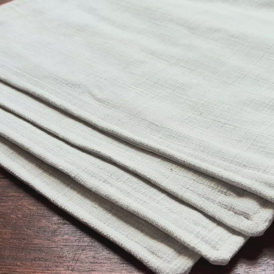 Set of 4 Natural Linen Placemats by Curlew Crafts