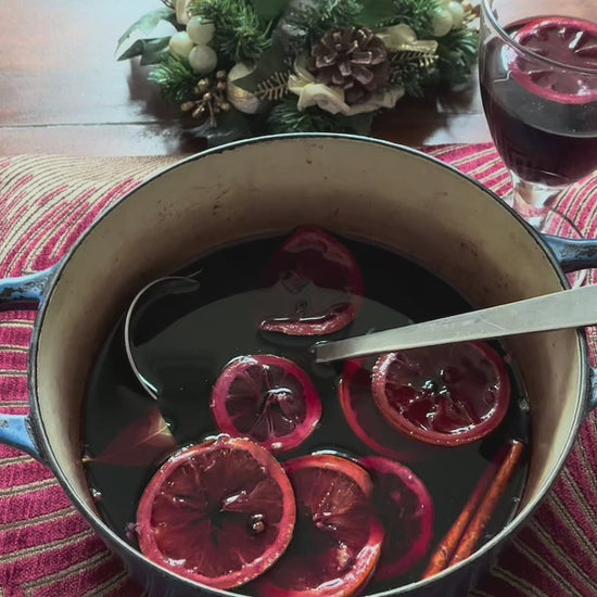 Mulled Wine made with Curlew Crafts Luxury Mulled Wine Sachets