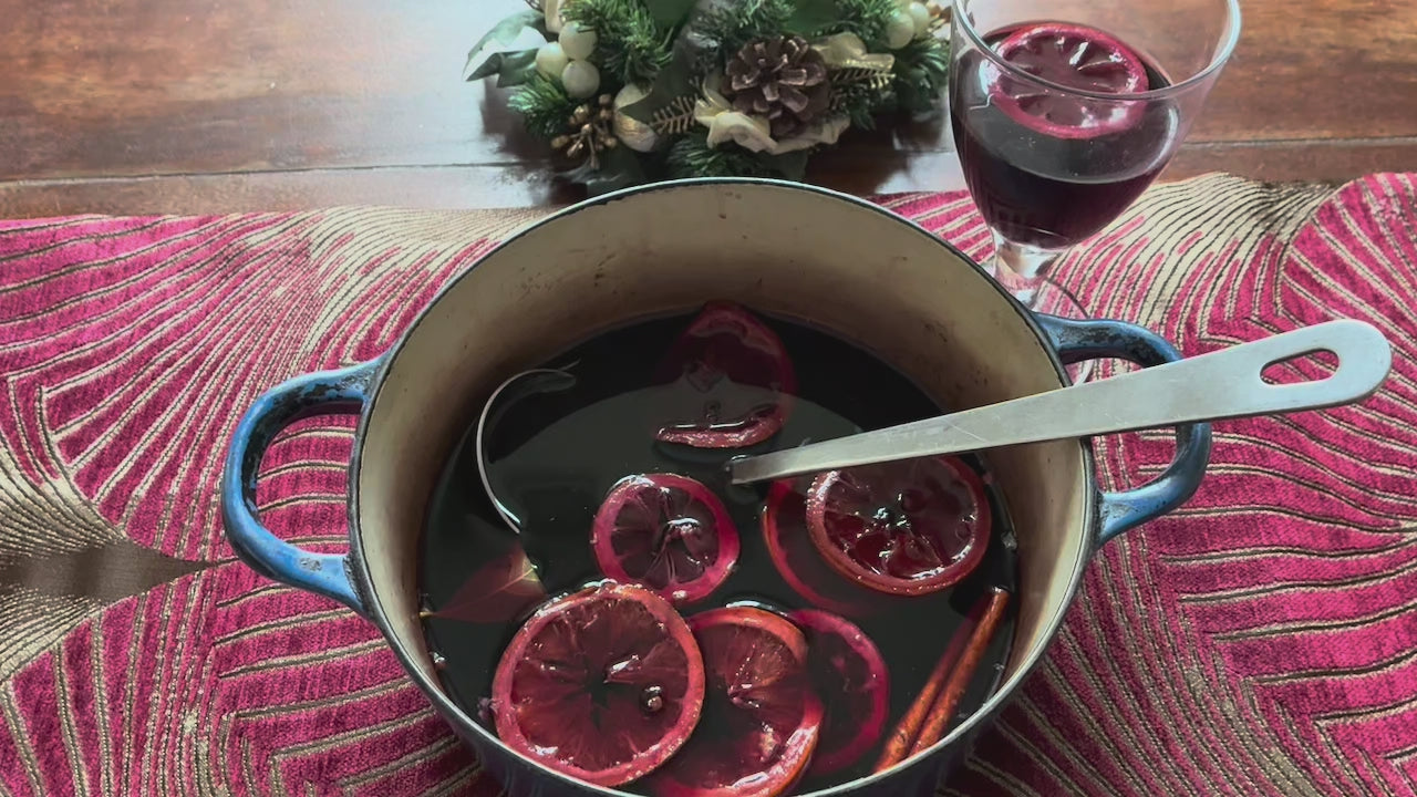 Mulled Wine made with Curlew Crafts Luxury Mulled Wine Sachets